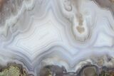 Polished, Banded Agate Nodule Section - Agouim, Morocco #187142-2